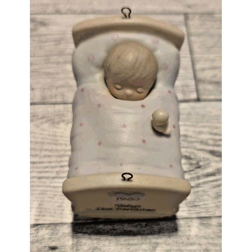 Precious Moments Blessed Are The Pure In Heart 1983 Xmas Ornament Baby's First